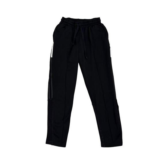 Adidas Joggers 3 Stripe Black White Sweatpants Track Pants Size Men's XXS - Picture 1 of 6